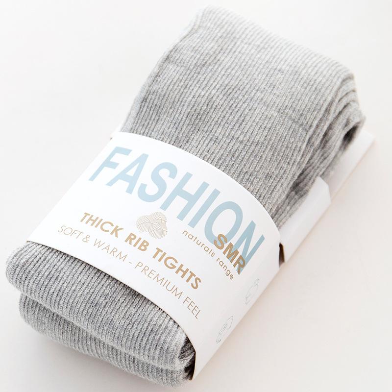 Tlusté teplé pruhované dámské punčochové kalhoty Podzim Zima Punčocháče Bavlněné Pletené punčochy Vícebarevné Collant