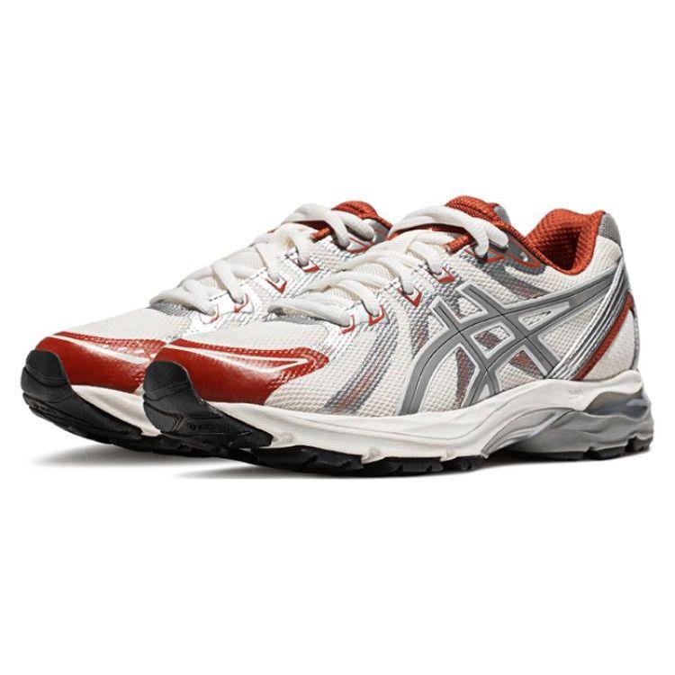 Asics Gel-Flux 4 Fashion Sports Fabric Synthetic Leather Cushioning Low-Top Training Running Shoes Women sneaker White Gray 1012B464-101