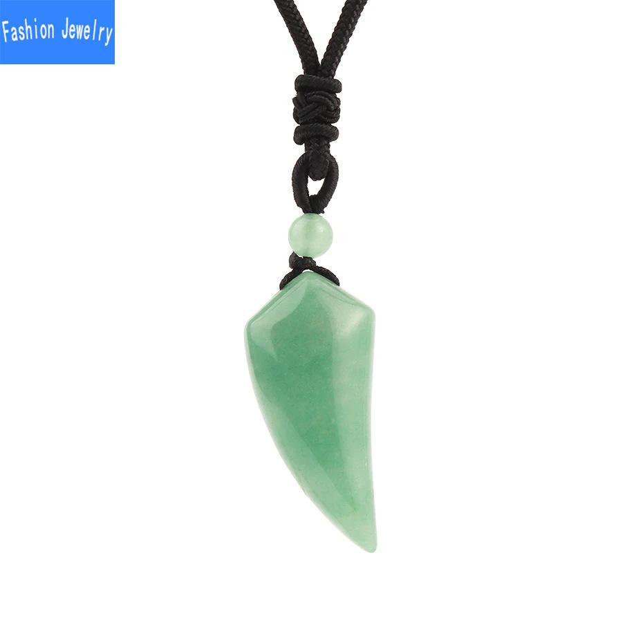 Collar con colgante minimalista bohemio hecho a mano de amatista diente de lobo - Talismán protector de cristal natural con cordón trenzado para hombres y mujeres