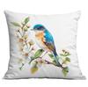 New Spring Flower and Bird Print Pillowcase Home Living Room Sofa Cushion Pillowcase