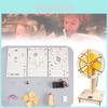 Educational Diy Wooden Electric Head-shaking Fan Kit For Kids Creative Invention Play