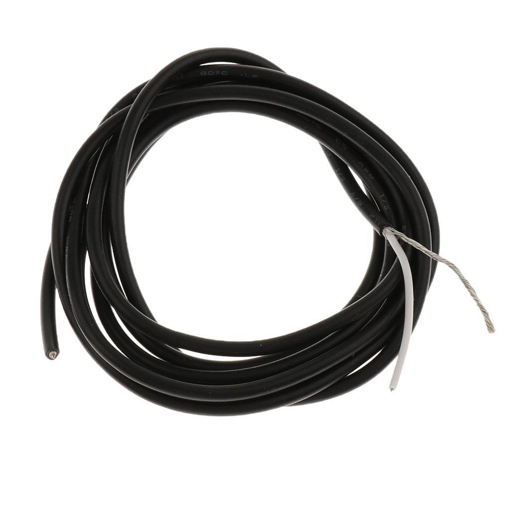 100cm/39.37inch Guitar Bass Inner Circuit Connecting Wire DIY Black