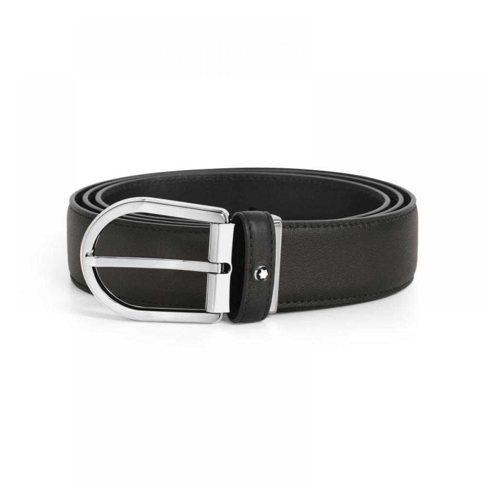 Montblanc 118414 Horseshoe Grey Belt