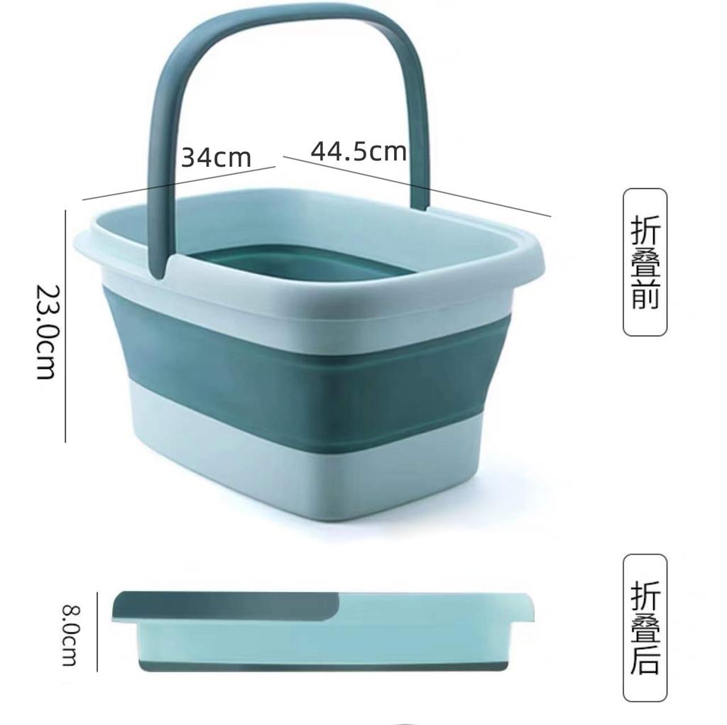 Foldable Foot Bath Tub Deep Large Plastic Foot Soaking Bucket Portable Household Spa Basin Calf High Design Travel Storage