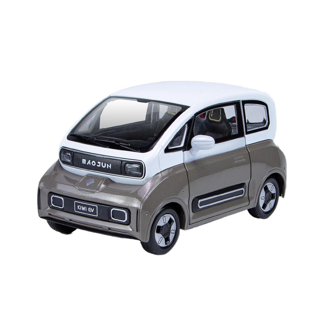 1/24 Wuling BAOJUN KIWI EV Legierung Druckguss & Spielzeugfahrzeuge Metall Spielzeugauto Modell Sound und Licht Rückzieher Sammlung Kinderspielzeug