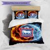 Ipswich Town Football Printed 3 Pieces Bedding Set, Comfortable Skin Friendly Bedroom Duvet Cover Set