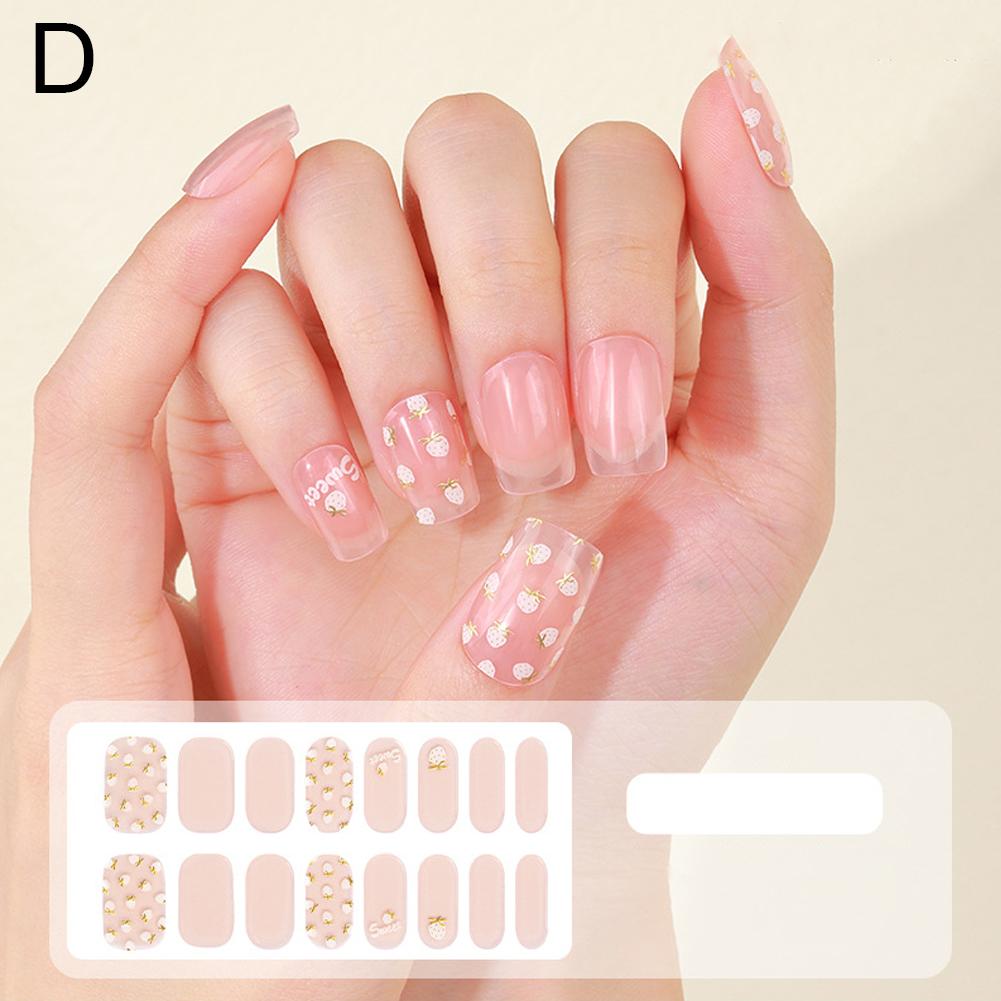 Nail Polish Novidades Designer Women Salon Nail Decals Sticker Pure Solid Tips Nail Self Set Co K7H2