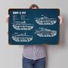 BMP IFV Printed Poster Customized Wall Art Retro Vintage Metal Tin Signs for Modern Home Decoration Luxury Room Accessories
