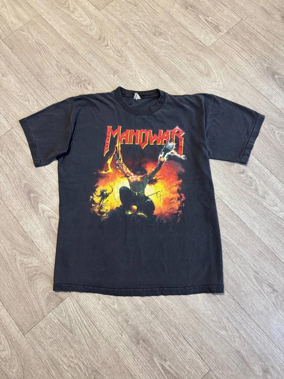 Редкая винтажная футболка Manowar Triumph Of Steel World Tour 1992 S