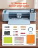Vinyl-Schneidemaschine, 305 mm, Knopf- und Bildschirngesteuerter Vinylschneider, 5000+ integrierte Designressourcen, Kompatibel mit Mac, Windows, Android und