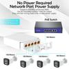 5 Port Waterproof PoE Extender 4 Port Repeater 100/1000Mbps Outdoor Network IP55 VLAN 44-57V for PoE IP Camera Wireless AP