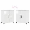 Bathroom Cabinet with Storage Glossy White 61 x 35 x 64 cm