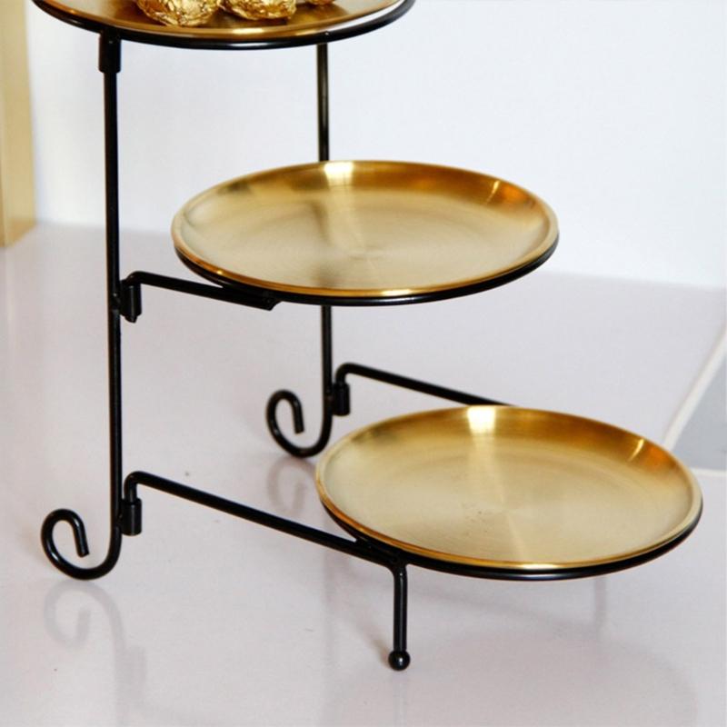 Elegant 3 Tiered Cake Display Stand Detachable Sweet Holder Serving Platter for Dessert Cupcakes Fruits and Snacks