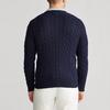 Polo Ralph Lauren Micro Logo Casual Cable Knit Cotton Sweater Men Sweater Blue MNPOSWE16820218-400