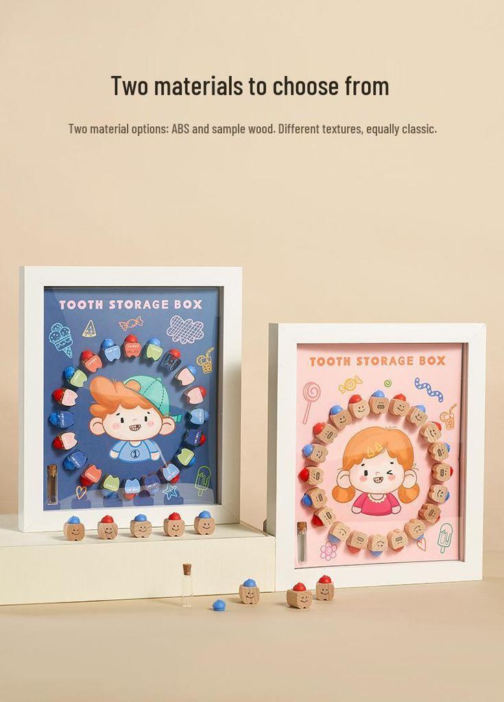 Children's Tooth Storage & Keepsake Box: Boy/Girl Baby Tooth Collection