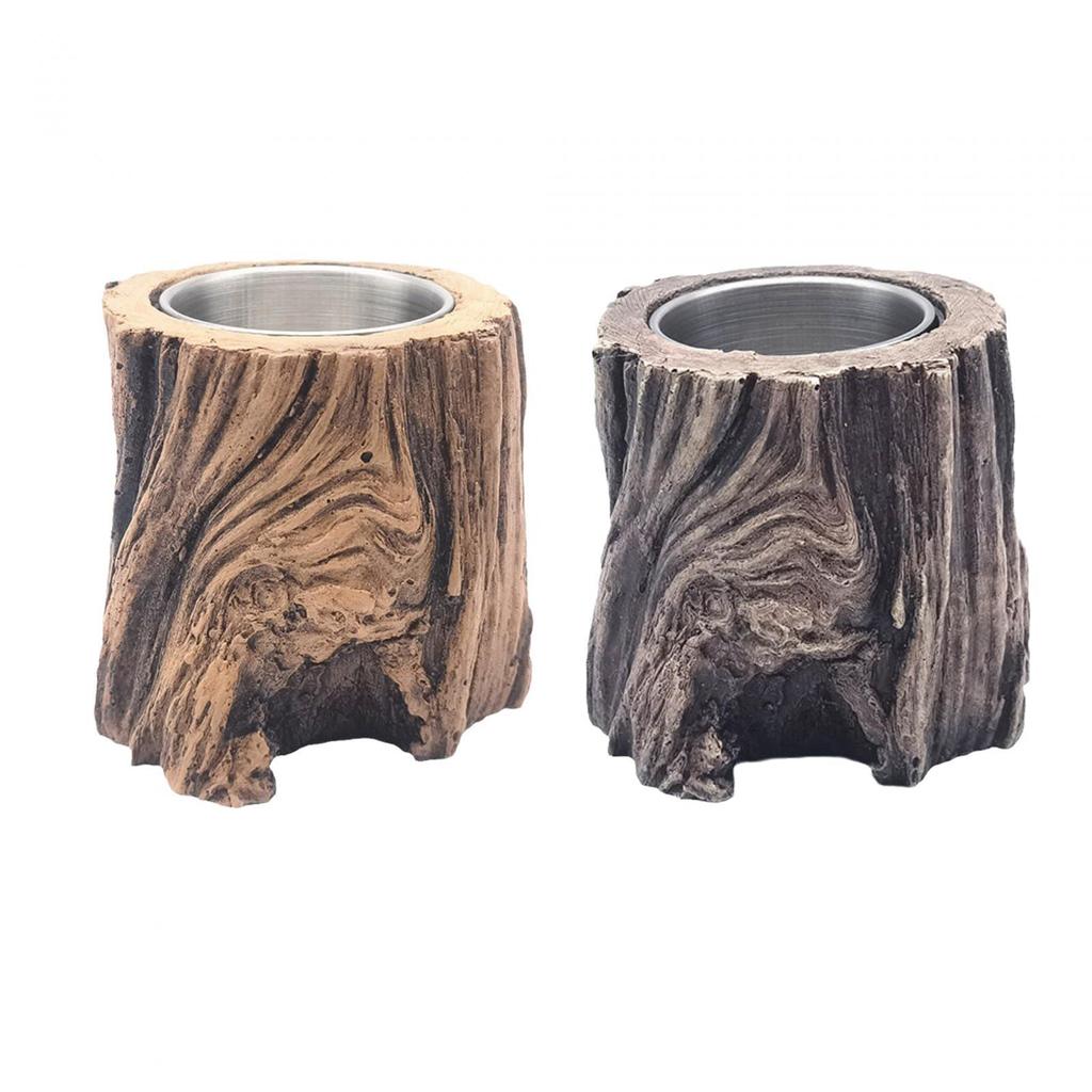 Tabletop Fire Pit Housewarming Gift Mini Fireplace for Patio Terrace Camping Brown