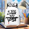 Game Idolmaster If You Work You Lose Anzu Futaba Backpack Student Boys Girls BookBag School Bag Shoulder Bags for Men Women
