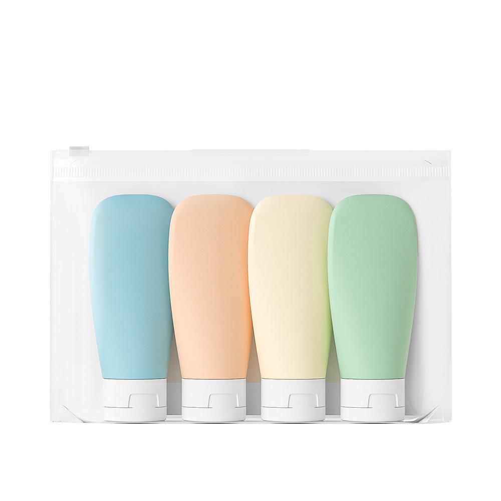 

Набор прессуемых бутылок шлангового типа, портативные дорожные бутылки с откидной крышкой, подходящие для ручной клади в путешествии.zwq 60ml&Plastic