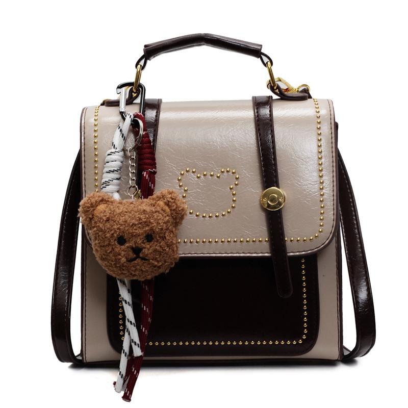 Large-capacity Tote Bag Women's New Fashionable Versatile Contrasting Color Shoulder Bag Underarm Bag Casual Class Commuter Bag