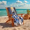 1Pc Robots Together Beach Towel, Quick Dry, Multi-Use for Beach Pool Gym Yoga Home Travel, Christmas, Halloween, Xmas Gift S92963