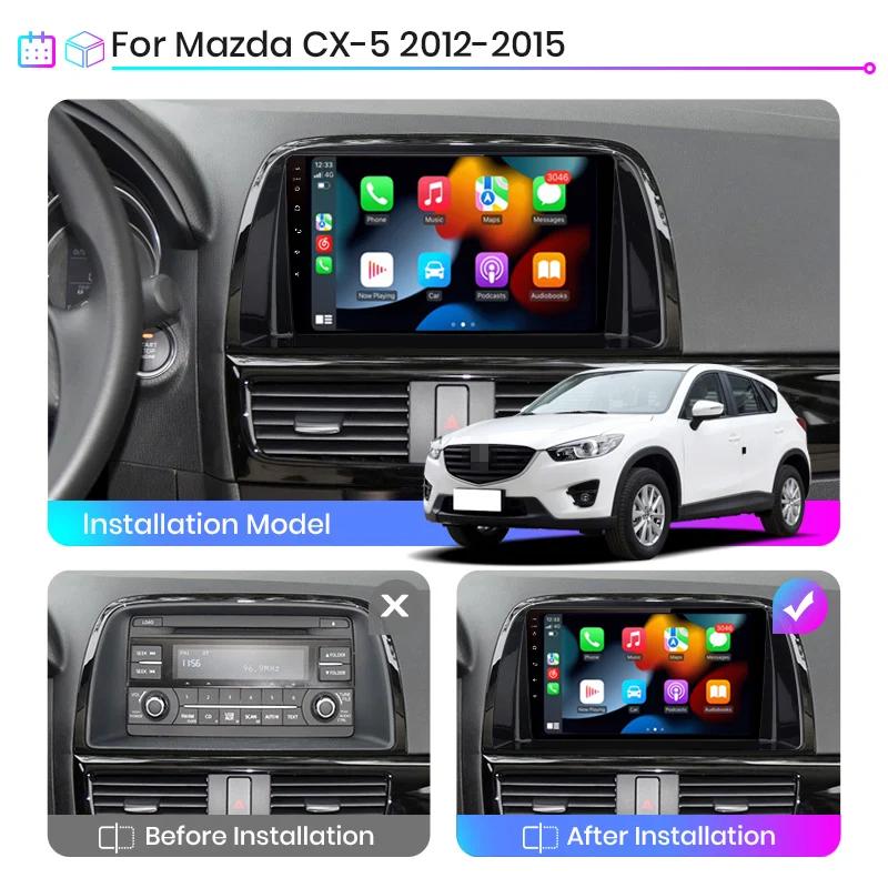 8GB+128GB Android 13 Radio For Mazda CX5 CX-5 2012 2013 2014 2015 Car Stereo Multimedia Player Carplay Auto GPS Navigation 2DIN