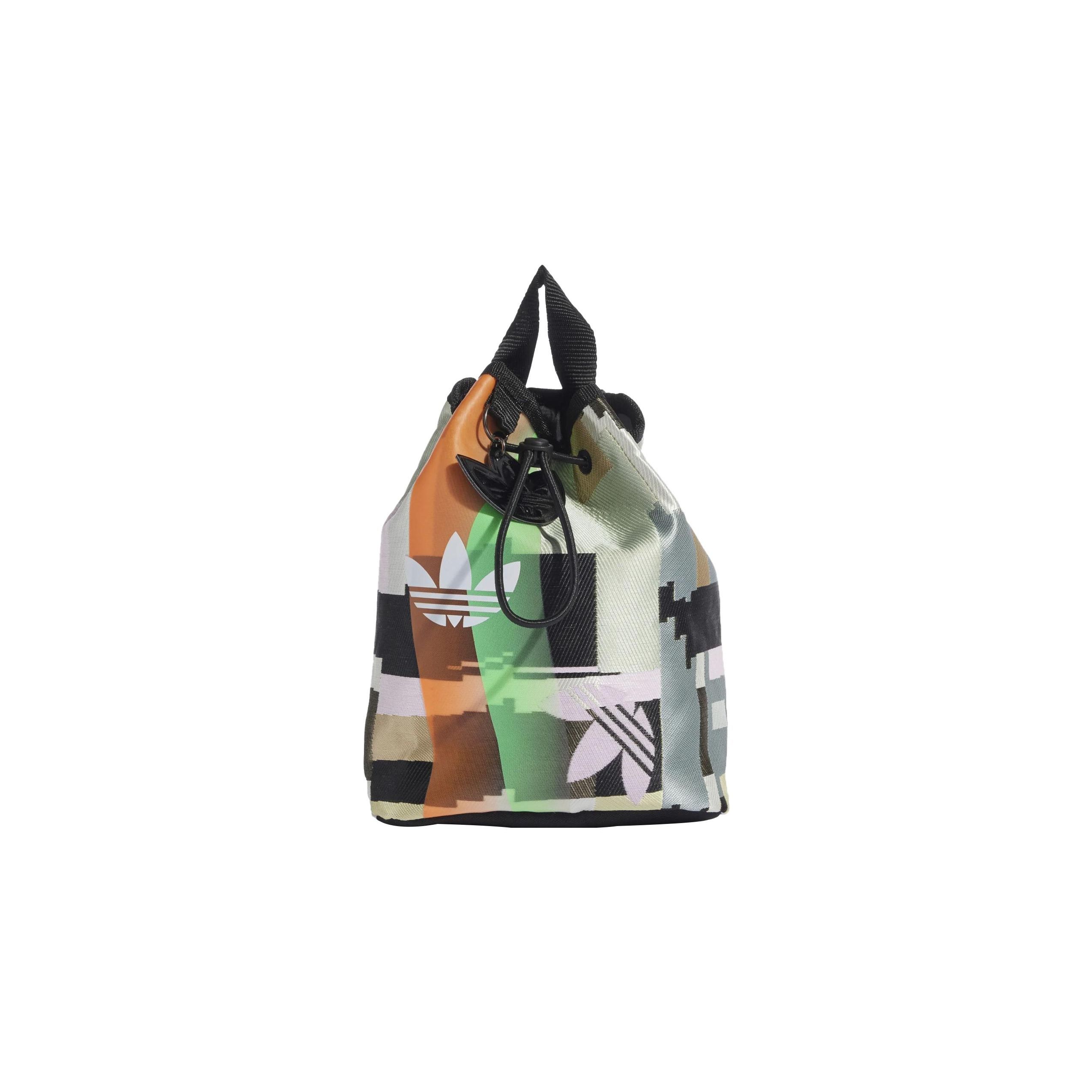 Adidas Originals White Logo Polyester Mini Backpack Unisex Backpack Multicolor HF5406 Mini