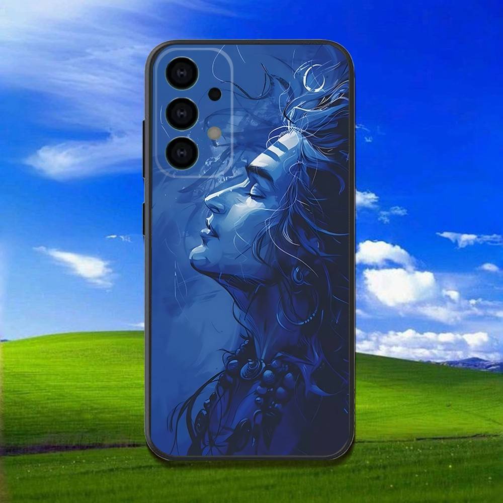 Phone Case For Samsung Galaxy A13,A21s,A22,A31,A32,A52,A53,A71,A80,Lord Shiva Mahadev Soft Black Shell