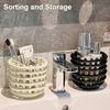 Bathroom Toothbrush Holder Large Capacity Multi-purpose Pen Pot Hollow Hairbrush Comb Makeup Cosmetic Toiletries Organizer Storage Bin