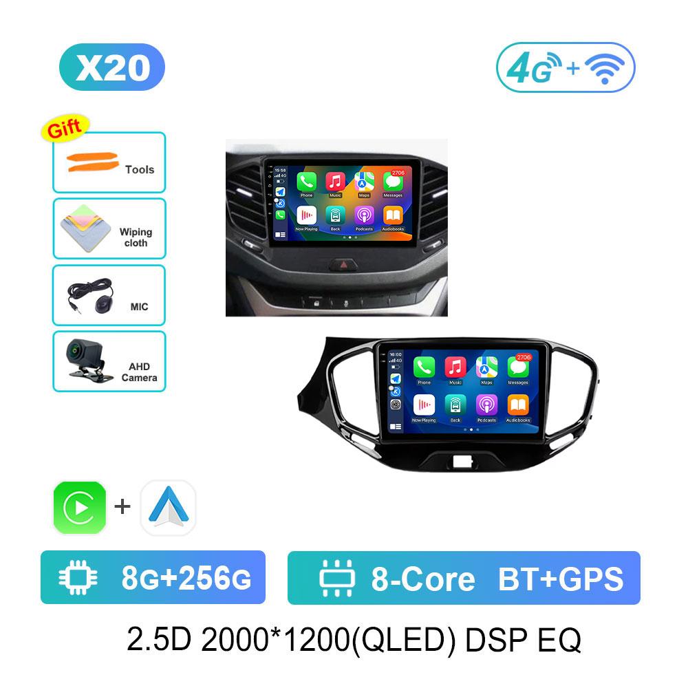 Bluetooth WiFi GPS Navigation Android 14 System for LADA Vesta Cross Sport 2015 - 2020 IPS Screen Car Radio Multimedia player 4G