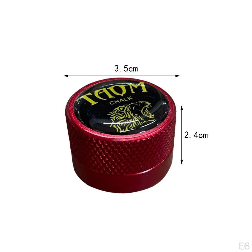 Pool Chalk Holder Storage Box Tip Case Container Billiard Black