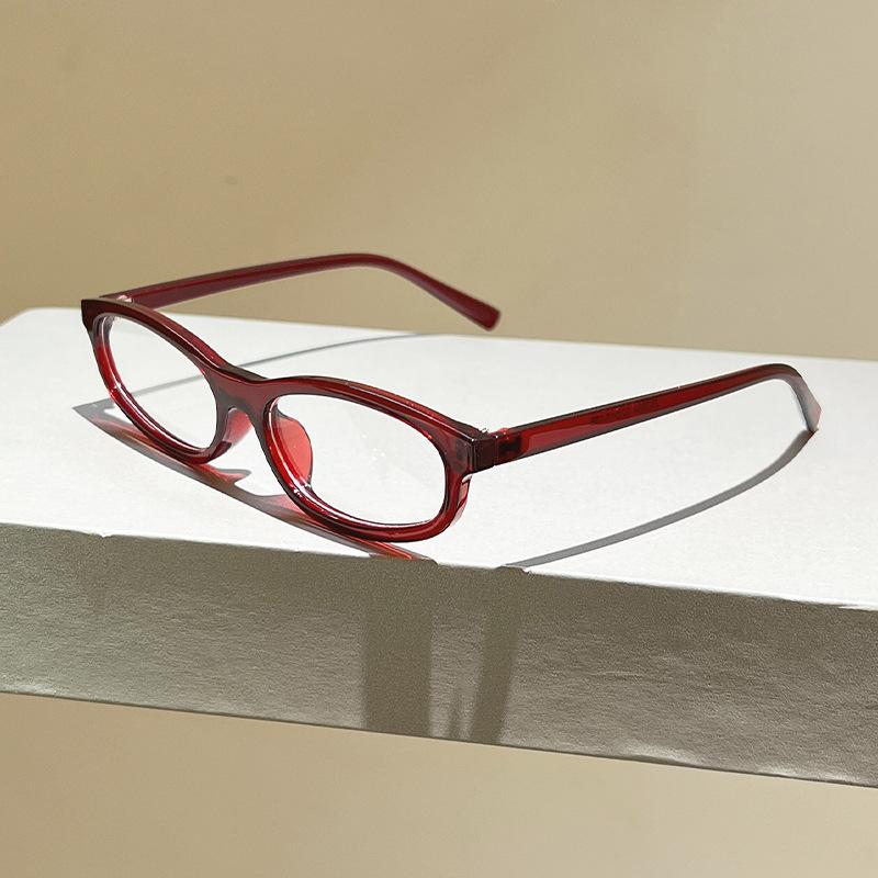 Blue Light Blocking Glasses High-Transmittance Fashion Clear Lens Glasses Small Oval Eyewear Trendy Retro Hip Hop Glasses