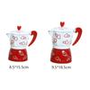 Household Heart Pattern Aluminum Mocha Pot Octagonal Classic Espresso Coffee Kettle 150/300ml Coffee Maker Pot Stovetop