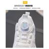 Kids Pure White Rotating Buckle Breathable Mesh Air Cushion Casual Sneakers