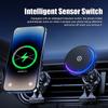 15W Wireless Phone Mount Chargers Ice Cooling Charging Stand Magnetic Phone Holder with Colorful Light Universal for Dashboard Air Vent