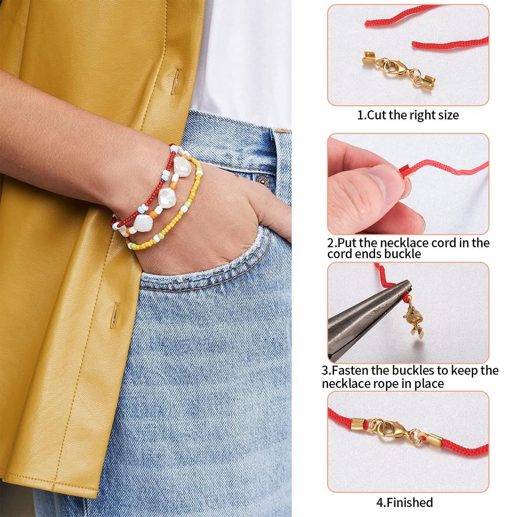 20 ks zapínání typu humří drápek (10 Stříbrných + 10 Zlatých) 32mm, Konektory na šperky pro náhrdelníky a náramky DIY