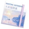 Portable Watercolor Sketchbook With 8/12 Well Paint Case Paint Mixing Tray 50Sheets Painting Notebook For Artist Student