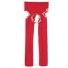 Men's Lace Trimming Pantyhose Open Crotch Long Pants Tights Leggings