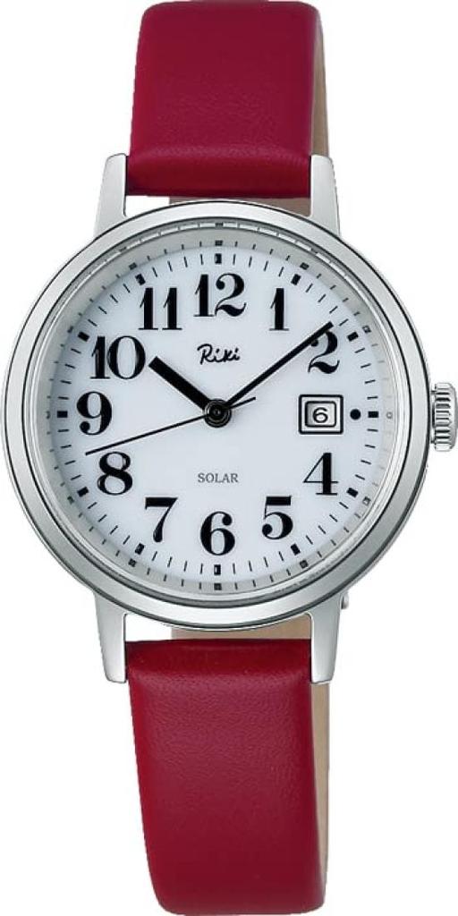 [Seiko Watch] Riki Standard Ladies Solar AKQD401 Ladies Silver X Pink Gold