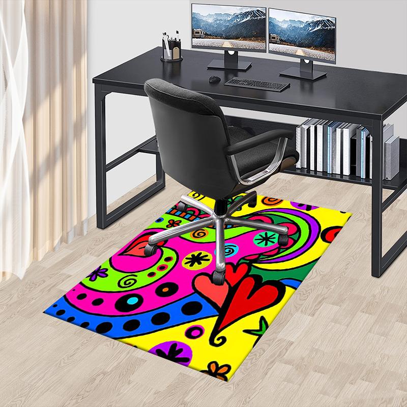 1PC Abstract Art Extra Large Non Slip Floor carpet, Office, family, bedroom, Studio Large Area Rug Indoor Rugs, Vibrant Colors