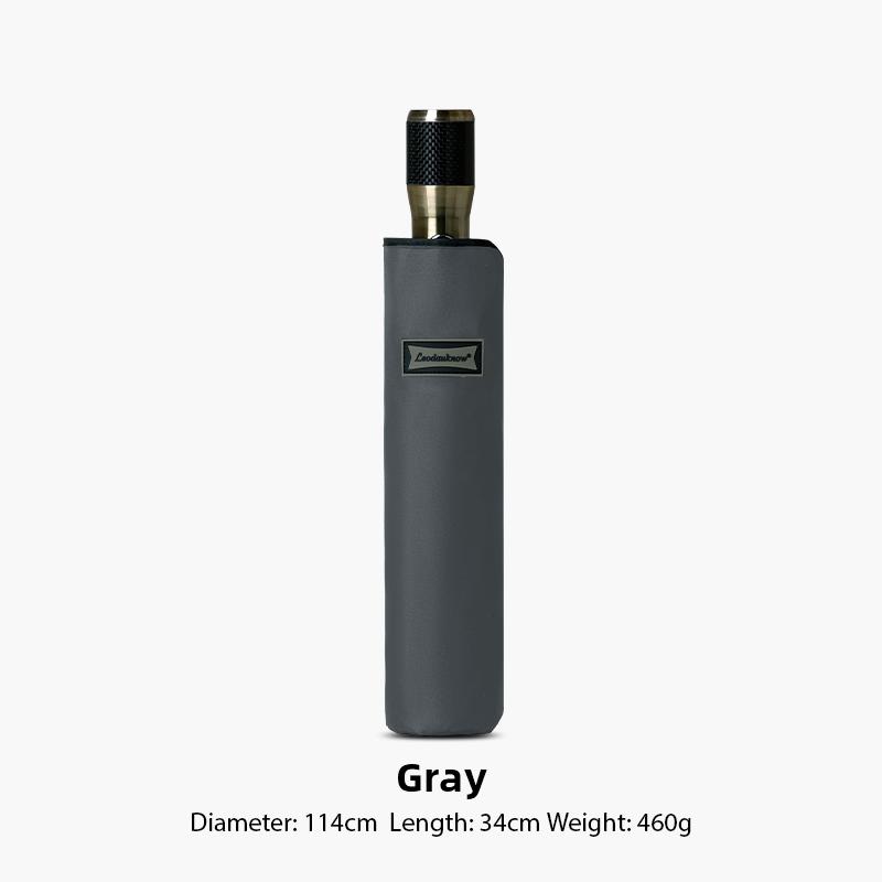 Зонт роскошный мужской автоматический трехстворчатый ветрозащитный 10-реберный уличный 114 см гольф большой зонт дождь углеродное волокно подлинный бренд серый