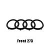 for S A5 2010-2019 2020-2024 2.0T S Line Quarrto Sticker 4Ring ABS 192mm 273mm 249mm Car Front Emblem Rear Trunk Decoration