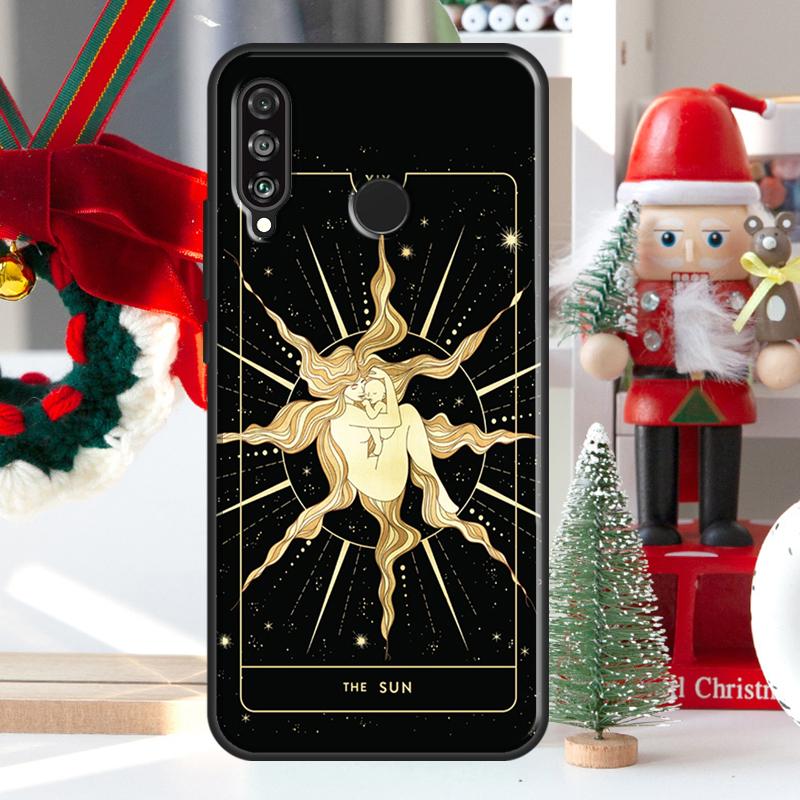Witches Moon Tarot Mystery Totem Case For Huawei P30 Lite P40 P50 P20 Pro P Smart 2021 Nova 5T Nova 9 Honor X9 X8 X7 50