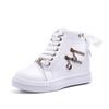 Fashion Women's Sneakers with Platform Wedge Heels Shoes for Woman Leather Casual Shoes White High Top Sneaker Lady Vulcanized Shoes