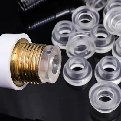 Universelle Silikon-Hahndichtung mit Sicherungsklammer - flexible Dichtung für haushaltsdichte, wasserdichte und langlebige ho