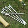 Outdoor Campings Stake Campings Anchors Peg Stainless Steels Tent Stake Replacement Yard Lawns Peg with Bag Enduring