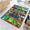 Multi Functional Cartoon Flannel Soft Home Living Room Japanese Cartoon Game Bathroom Kitchen Doormat Anti-skid Carpet.
