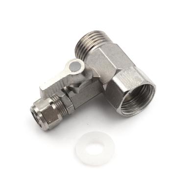 Ro-Feed-Wasserfilter-Reinigungsapparat-Adapter 1/2" bis 3/8" Kugelhahn-Hahn-Hahn sicher