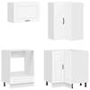 Kitchen Unit PORTO 8 Pcs White Engineered Wood