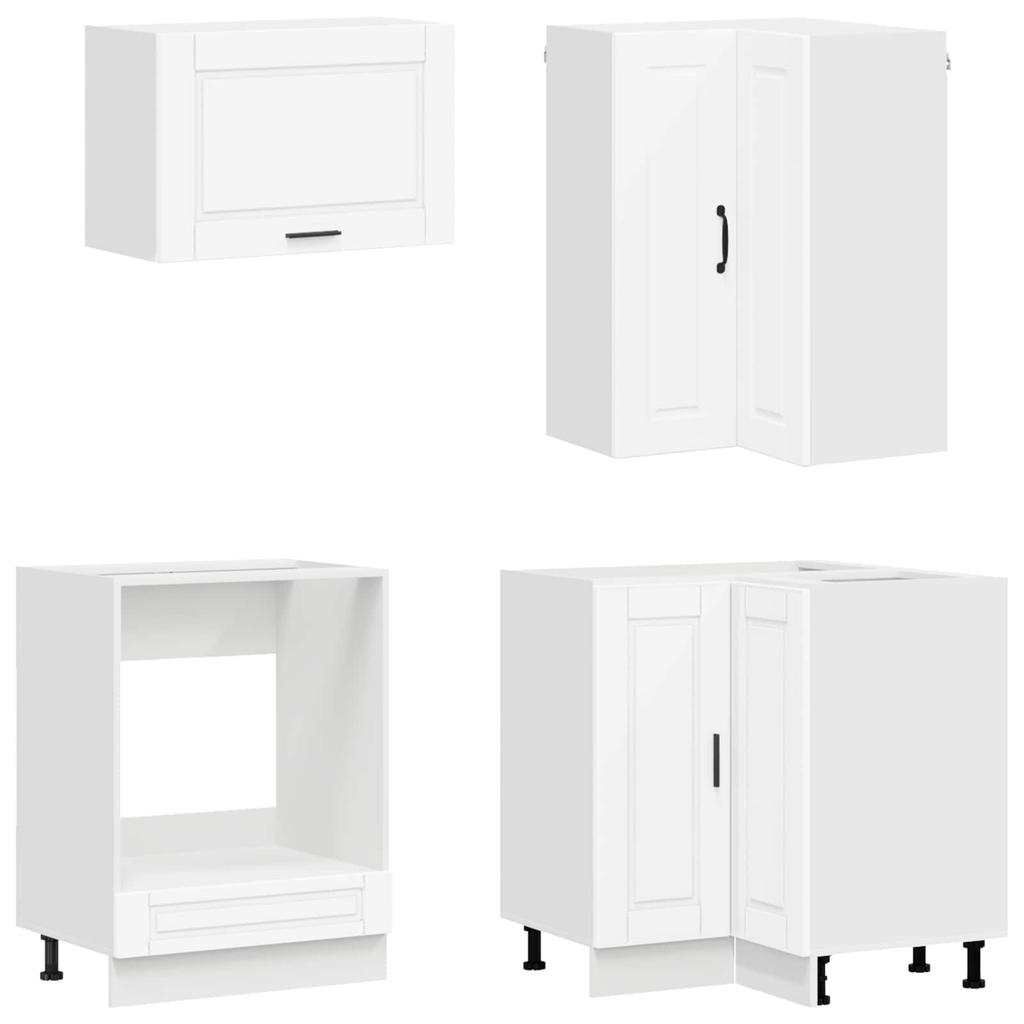 Kitchen Unit PORTO 8 Pcs White Engineered Wood