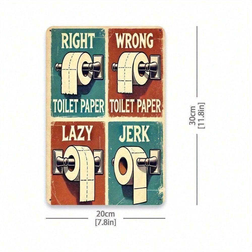 Funny Vintage Metal Tin Sign 8x12 Inch Novelty Wall Decor For Bathroom Bar Garage Farmhouse Man Cave Retro Plaque Home Decoration